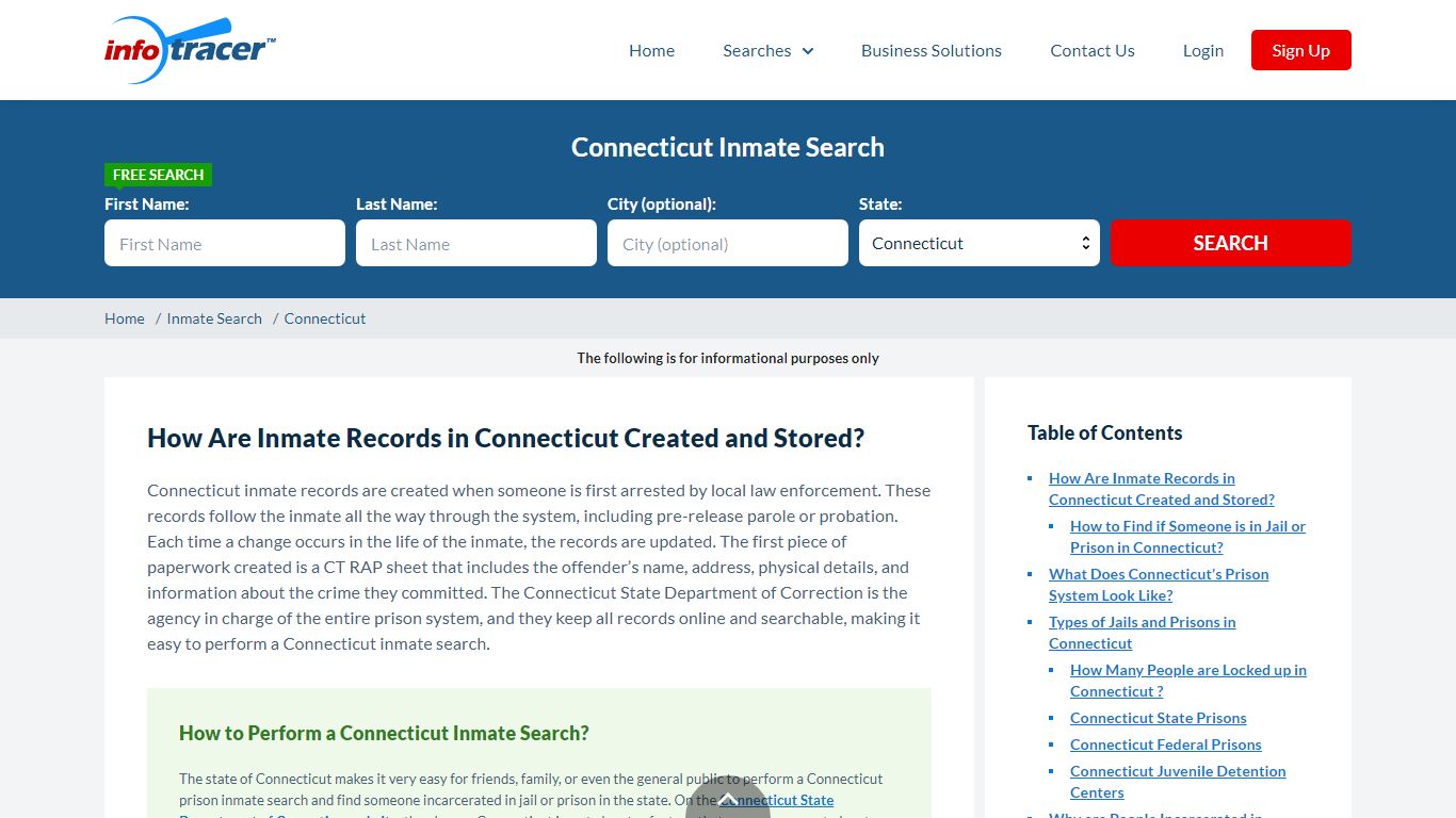 Connecticut (CT) Inmate Search And Prisoner Lookup ...