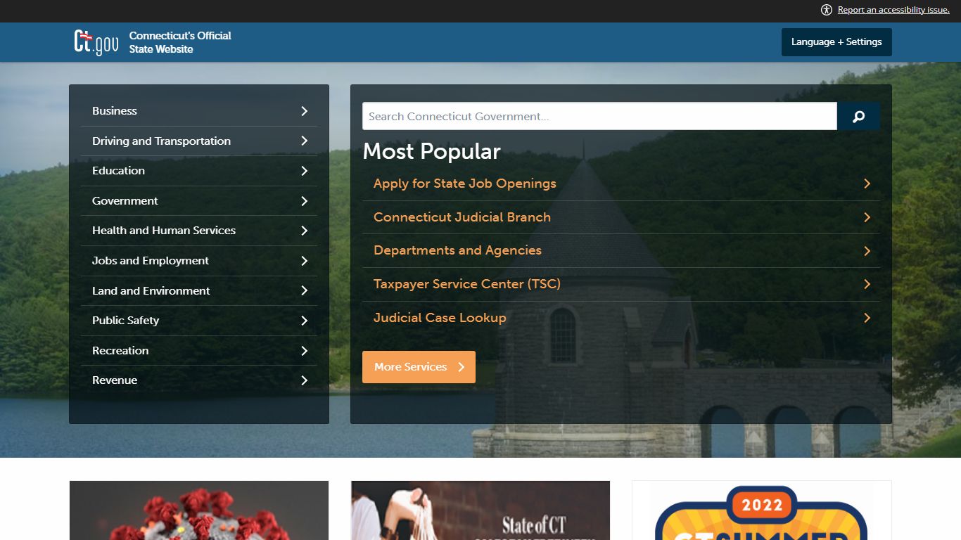 CT.GOV-Connecticut's Official State Website